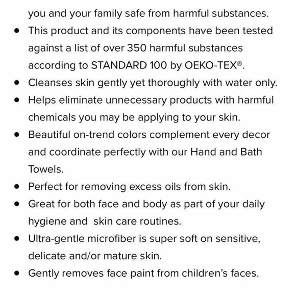 Norwex Mini Face and Body Cloths set of 3 in Gray with colored trim NWT - Picture 8 of 9